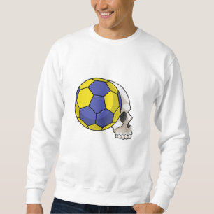 Skull mit Handball Sport Sweatshirt