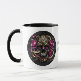 SKULL MIT SNAKE CUSTOM TASSE. TASSE