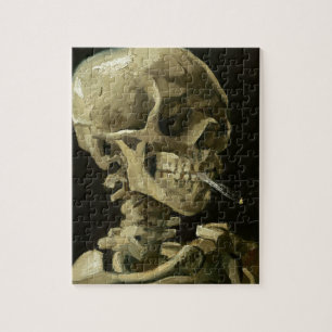 Skull mit Zigarette von Van Gogh