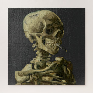 Skull mit Zigarette von Van Gogh