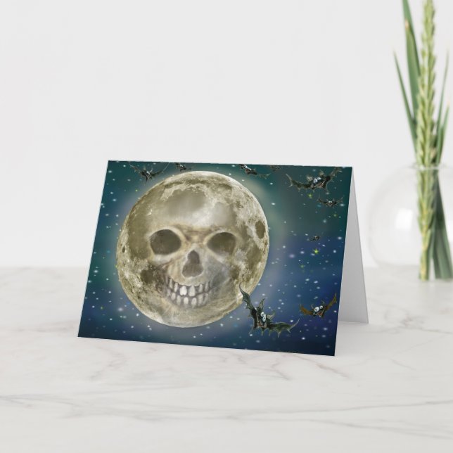 Skull Moon Card Karte (Vorderseite)
