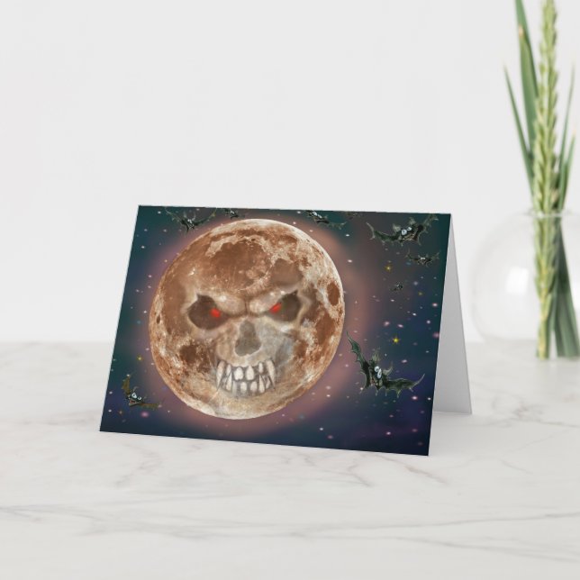 Skull Moon Card Karte (Vorderseite)