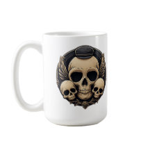 Skull-Motif in einer monochromen Palette