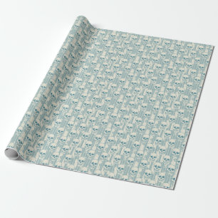 Skull Motif: Nahtlose Freehand Muster Geschenkpapier