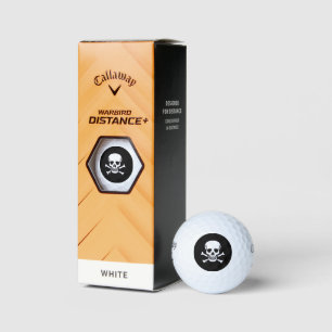 Skull n Bones Black Callaway Warbird Golf Bälle 3