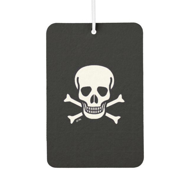Skull n Bones Black Car Lufterfrischer (Vorderseite)