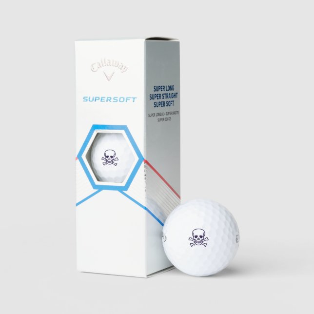 Skull n Bones Callaway Supersoft golf Bälle 3 pk (Verpackung)