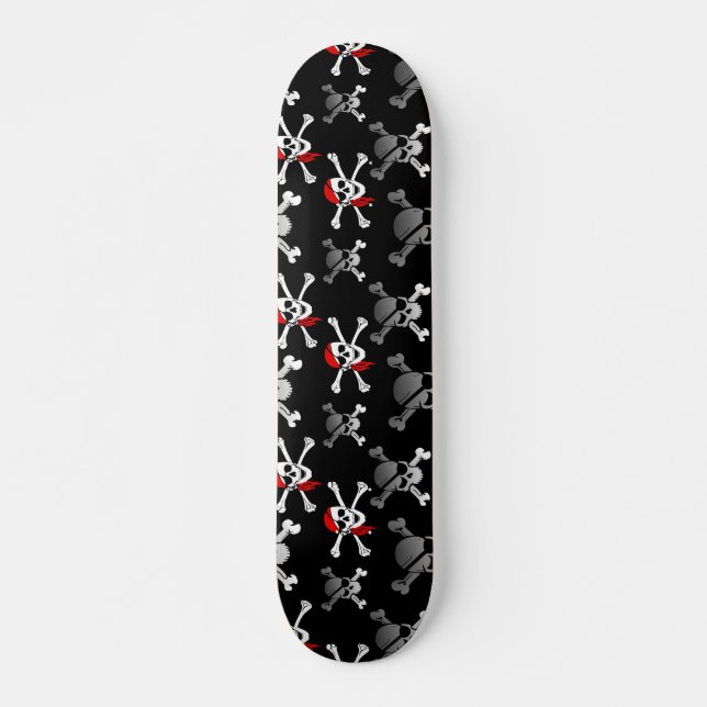 Skull n Bones Party Pirate Skateboard (Devant)