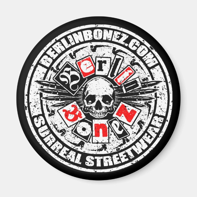 SKULL 'N' BULLETS MAGNET (Vorne)