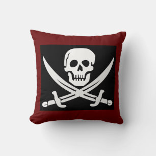 SKULL N CROSSBONES PIRATE PILLOW KISSEN