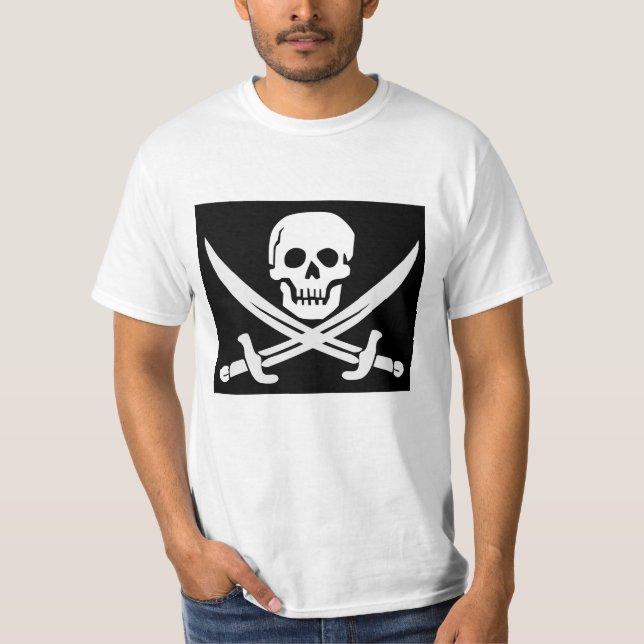 SKULL N CROSSBONES PIRATE-T - SHIRT (Vorderseite)