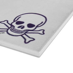 Skull-n-Knochen-Glasschneidplatte Schneidebrett