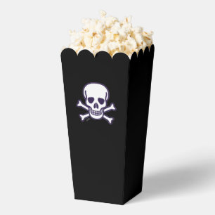 Skull n Knochen schwarze Popcornboxen Geschenkschachtel
