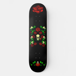 Skull N Rose 3D Skateboard