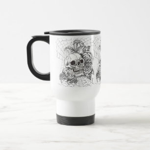 Skull N Rose Travel Mug Reisebecher