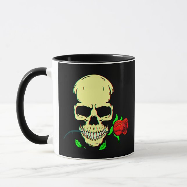 Skull N Roses 3D  Tasse (Links)