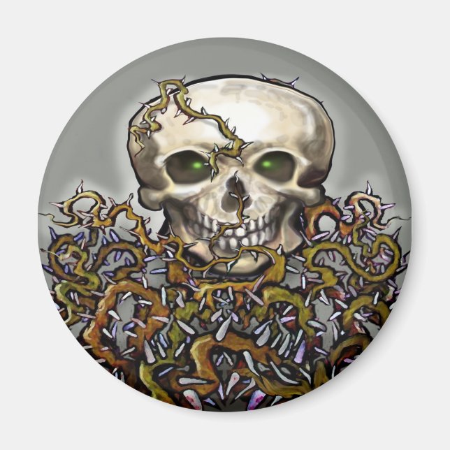Skull-n-Thorns Magnet (Vorne)