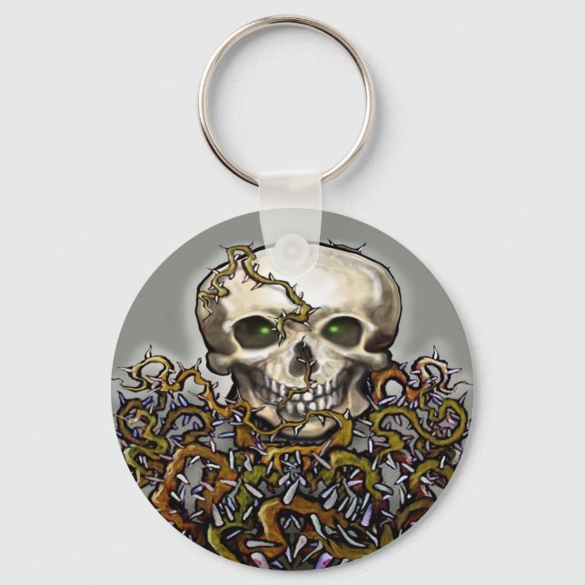 Skull-n-Thorns Schlüsselanhänger (Vorderseite)