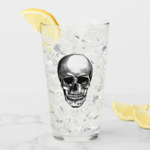Skull Old School Glas