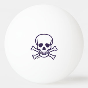 Skull on Bones 1 Stern Tischtennisball