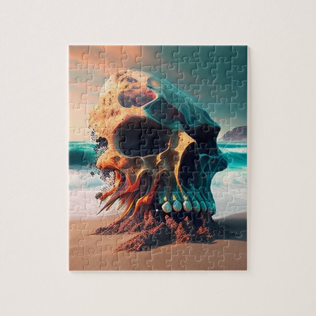 Skull on the beach (Vertikal)