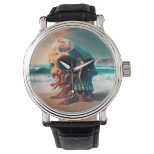 Skull on the Beach Armbanduhr