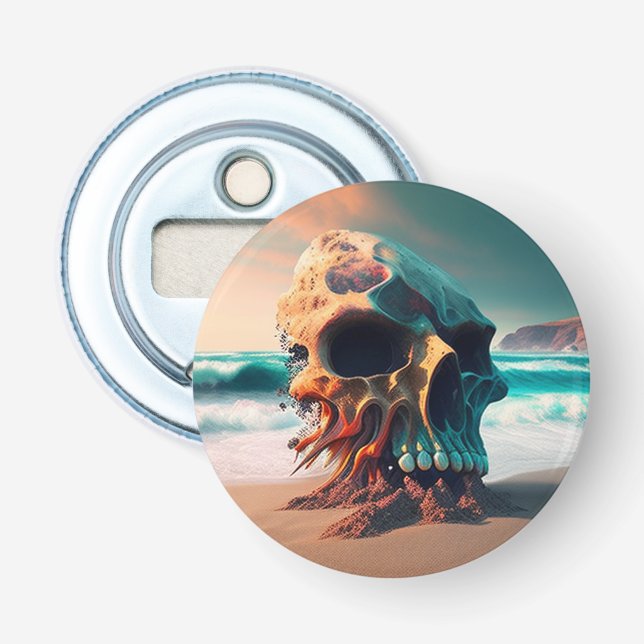 Skull on the Beach Flaschenöffner (Vorderseite)