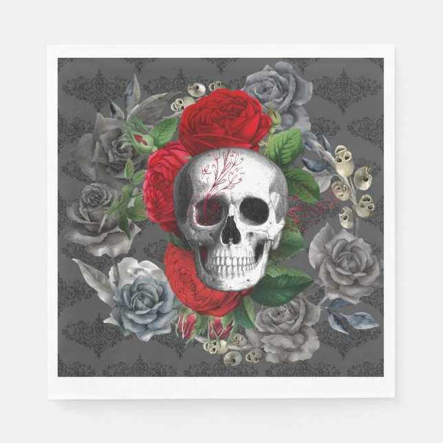 Skull Paper Napkin Serviette (Vorderseite)