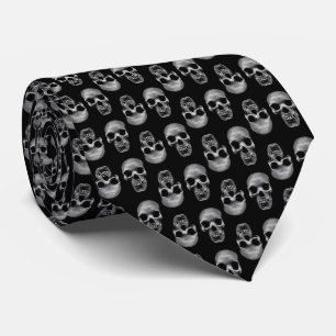 Skull Pattern Krawatte
