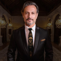 Skull Pattern | Neck Tie | Schwarz