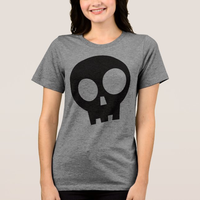 Skull Pirate Halloween T - Shirt (Vorderseite)