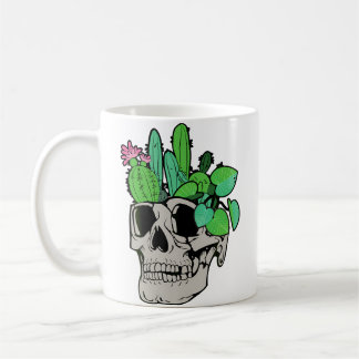 Skull Plant  Cute Garden Doll Planters Funny Garde Kaffeetasse