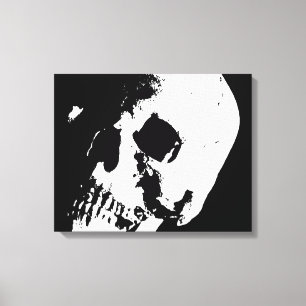 Skull Pop Art Wrapped 2 Leinwand Set