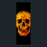 Skull Pop Art Yellow Black Poster<br><div class="desc">Fantasy Art Skeletts - Lila Töne Schwermetall Punk Rock Uni Pop Art Image</div>