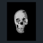 Skull Poster - Schwarz & Weiß Pop Kunst, Fantasie<br><div class="desc">Fantasy Art Skeletts Plakatwerbung - Heavy Metal Punk Rock Uni Retro Art</div>