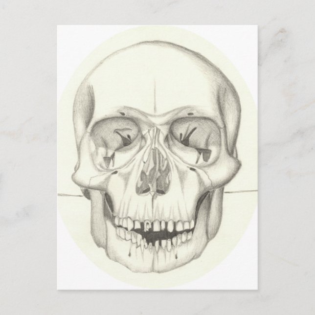 Skull-Postkarte Postkarte (Vorderseite)
