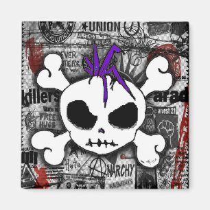 Skull Punk Magnet