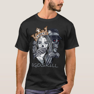 Skull Queen & Dice – EGOSKILL Design T-Shirt