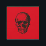 Skull Red Pop Art Holzdruck<br><div class="desc">Pop Art Style Skull Digital Art Malerei</div>