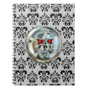 SKULL RIDERS DAMASK NOTIZBLOCK