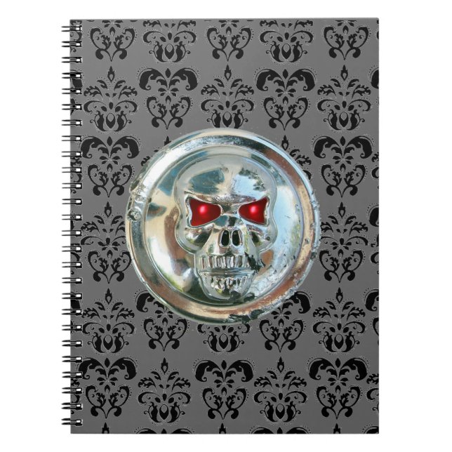 SKULL RIDERS DAMASK NOTIZBLOCK (Vorderseite)