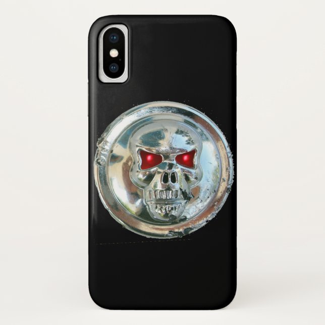 SKULL RIDERS MONOGRAMM schwarz Case-Mate iPhone Hülle (Rückseite)