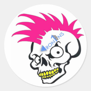 Skull rosa Aufkleber