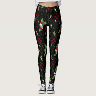 Skull Rose Zia Sun Greenerity Black New Mexico Leggings