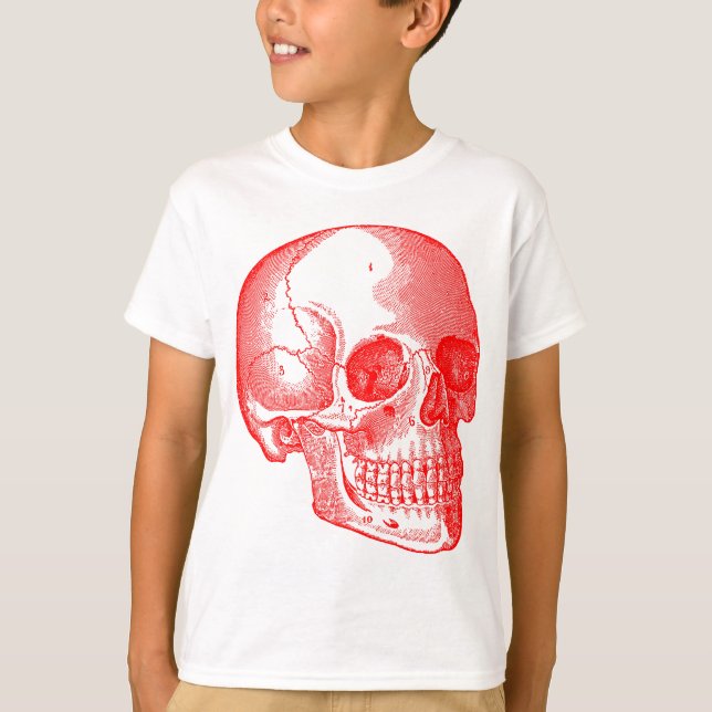 Skull - rot T-Shirt (Vorderseite)