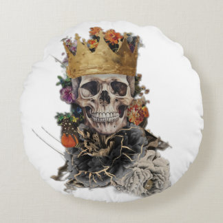 Skull Round Pillow Rundes Kissen