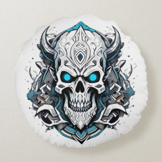 Skull Round Pillow Rundes Kissen