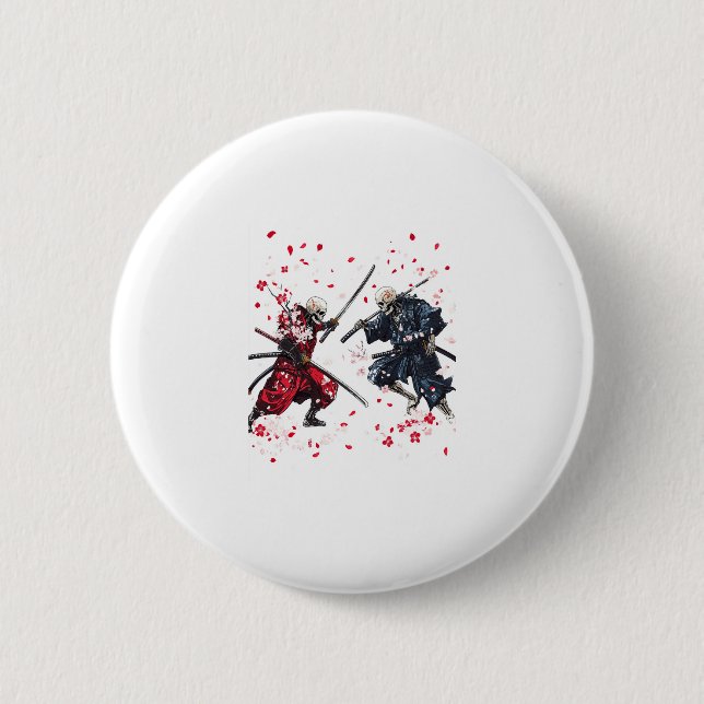 Skull Samurai Duel Button (Vorderseite)