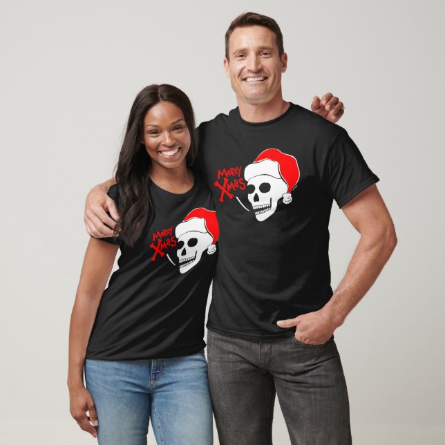 Skull Santa Merry Xmas T-Shirt (Unisex)