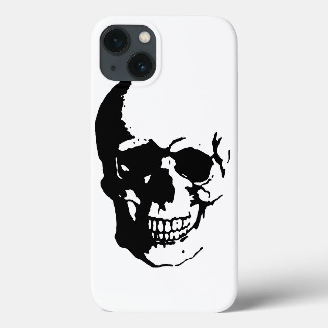 Skull Schwarz-weiß Metal Fantasy Art iPad Air Hüll Case-Mate iPhone Hülle (Rückseite)